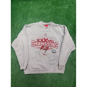 Size M - vintage Y2K Tampa Bay Buccaneers Super Bowl XXXVII Champions Grey